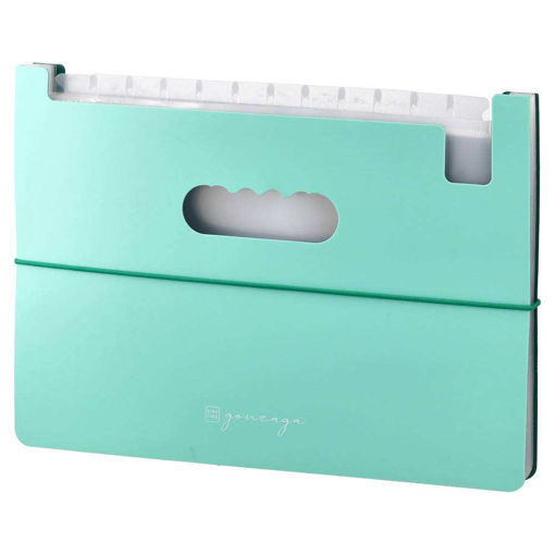 Picture of EXPANDING FILE A4 13 TABS LIGHT GREEN